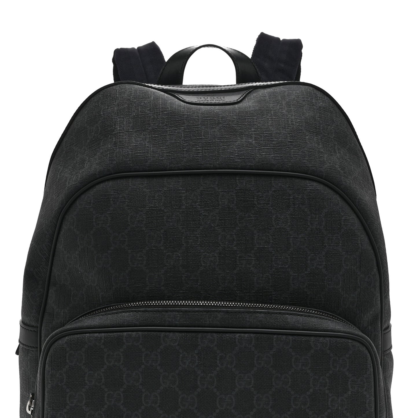 GG Supreme Monogram Medium Day Backpack Grey Black