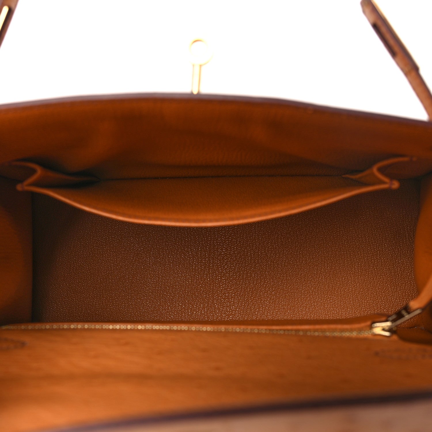 Hermes Ostrich Kelly Sellier 25 Gold 5 of 11