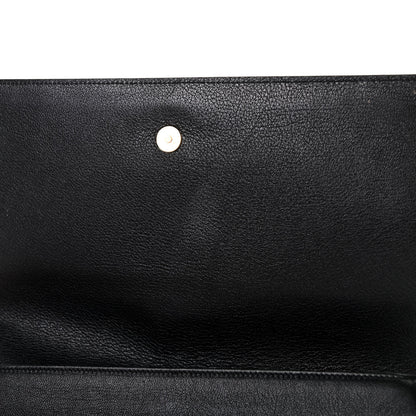 Saint Laurent Calfskin Monogram Large Belle De Jour Clutch Black 11 of 11