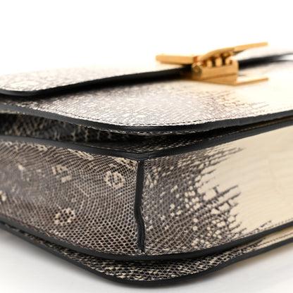 Celine Lizard Medium Classic Box Flap Bag Natural 8 of 9