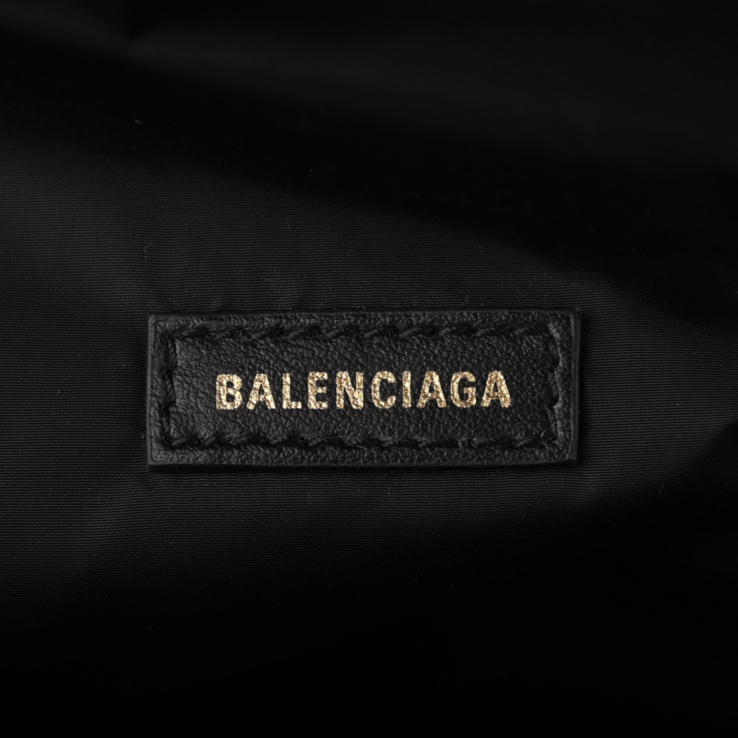 Balenciaga Sport Nylon Logo Embroidered Wheel Belt Bag Black White 6 of 10