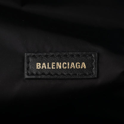Balenciaga Sport Nylon Logo Embroidered Wheel Belt Bag Black White 6 of 10