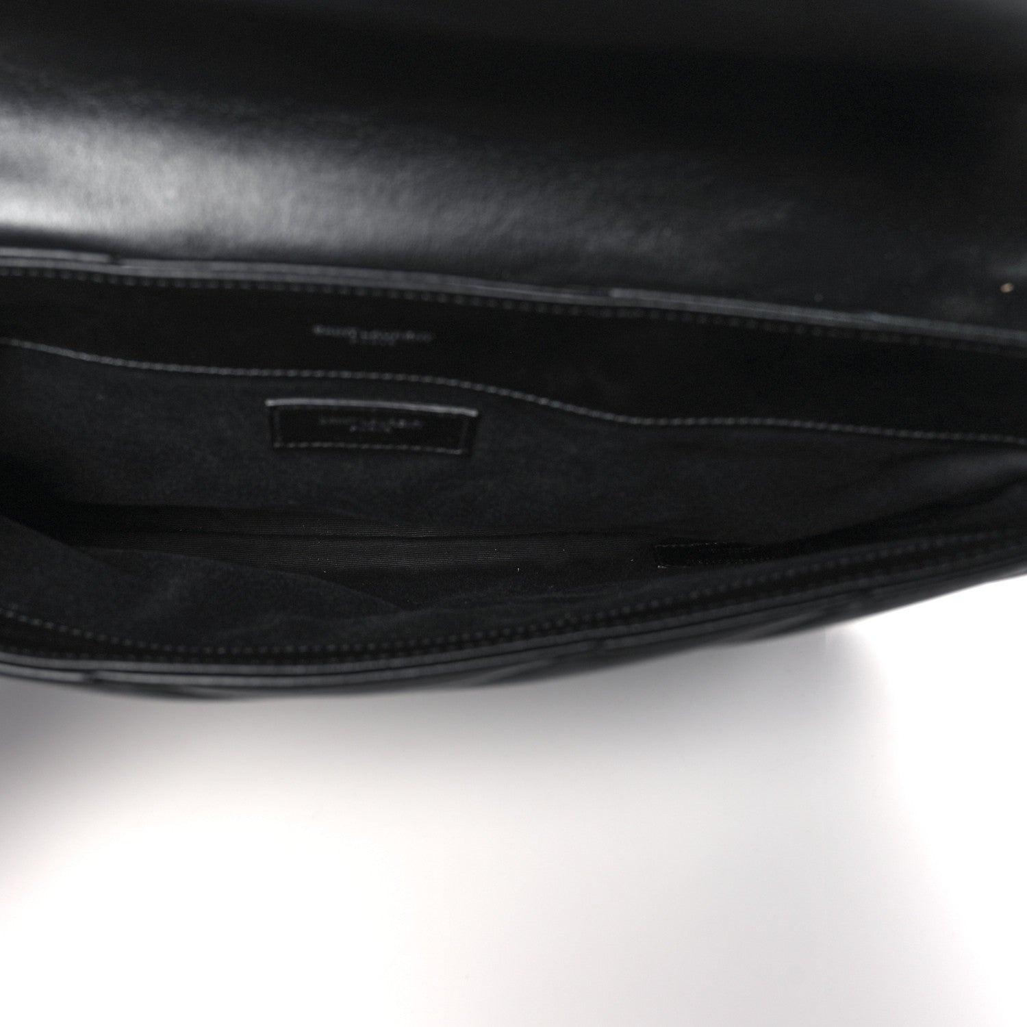 Saint Laurent Calfskin Y Quilted Monogram Loulou Document Holder Black 5 of 10