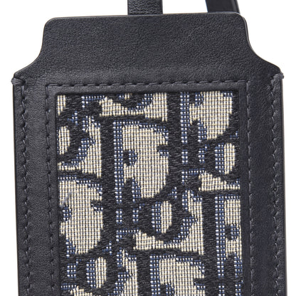 Christian Dior Oblique Luggage Tag Navy Blue 3 of 3