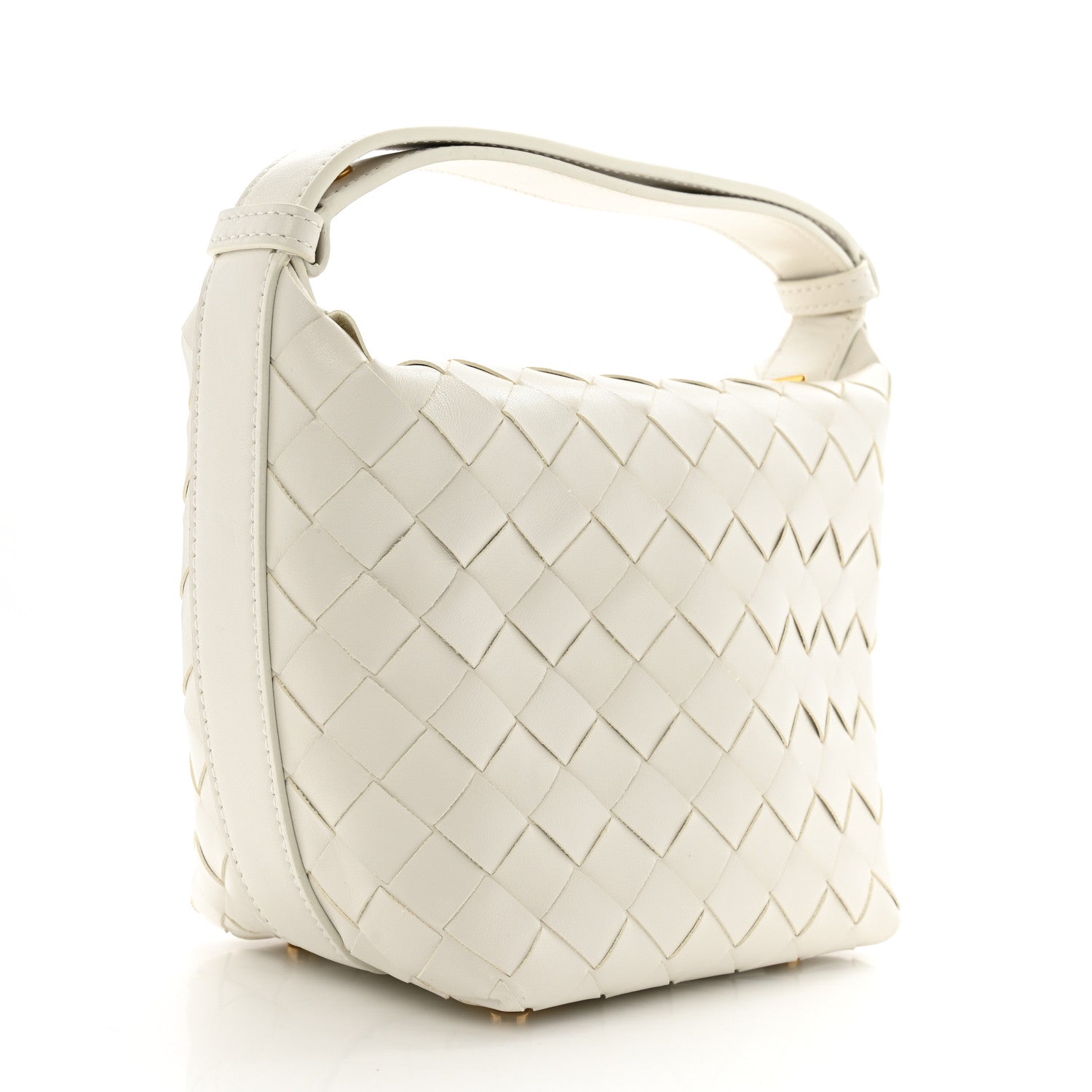 Bottega Veneta Calfskin Nappa Intrecciato Candy Wallace White 3 of 11