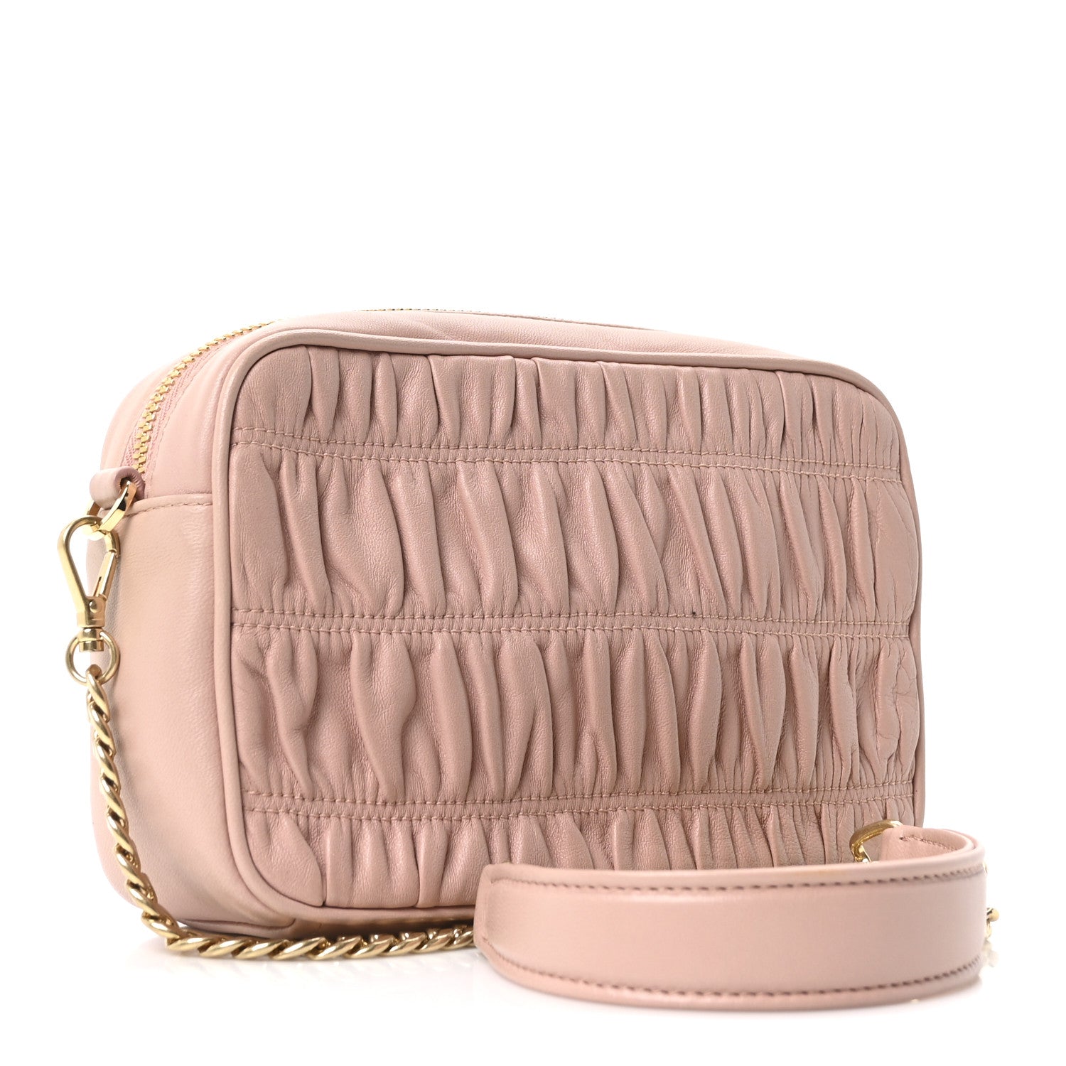 Prada Nappa Gaufre Camera Bag Cipria 3 of 10