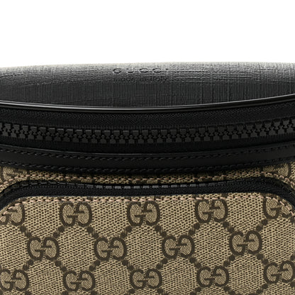 Gucci GG Supreme Monogram Belt Bag Black 8 of 10