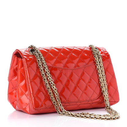 Chanel Patent Quilted Accordion Reissue 2.55 Flap Red 3 of 9
