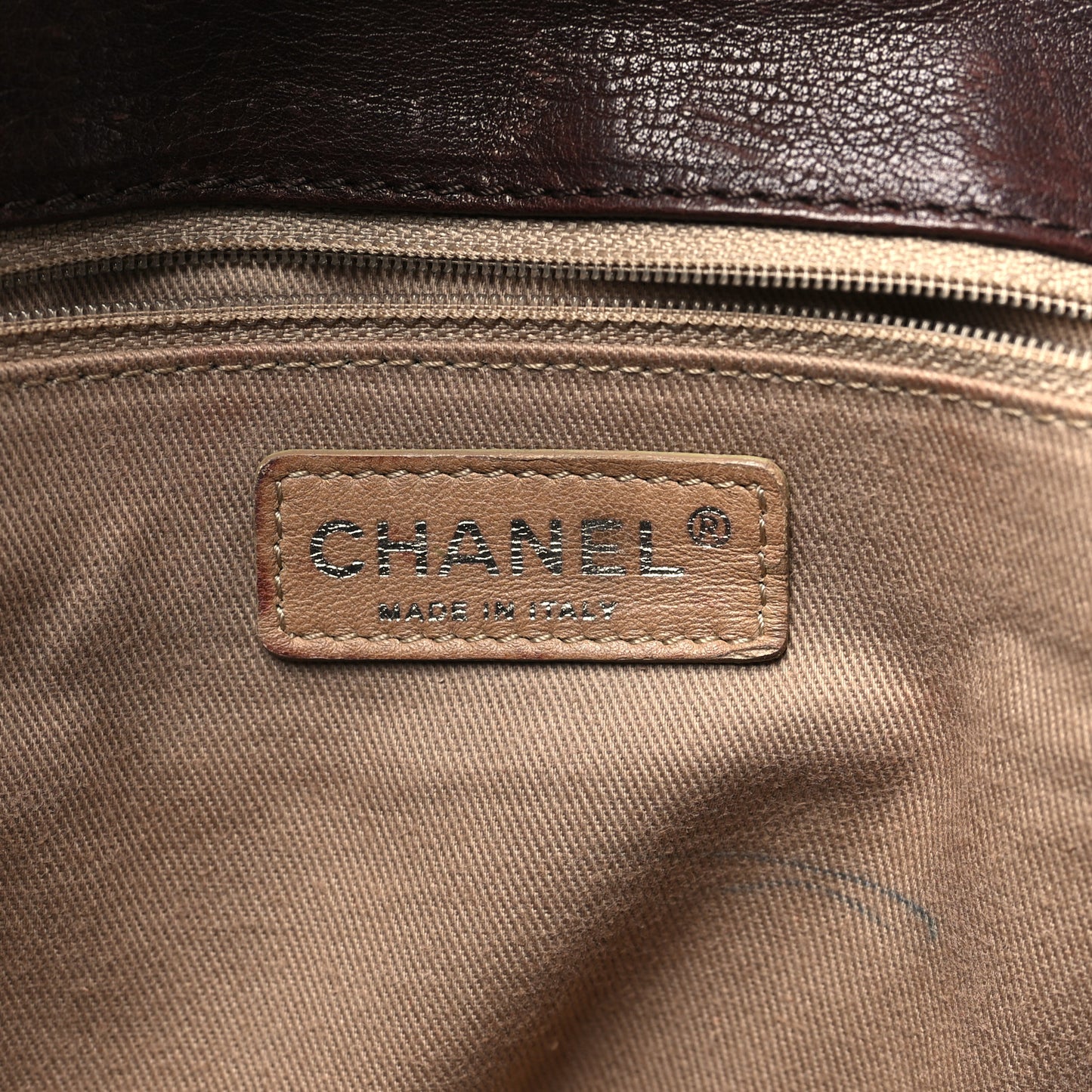 Calfskin Diamond Stitch Accordion Flap Brown