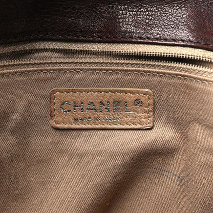 Chanel Calfskin Diamond Stitch Accordion Flap Brown 6 of 12