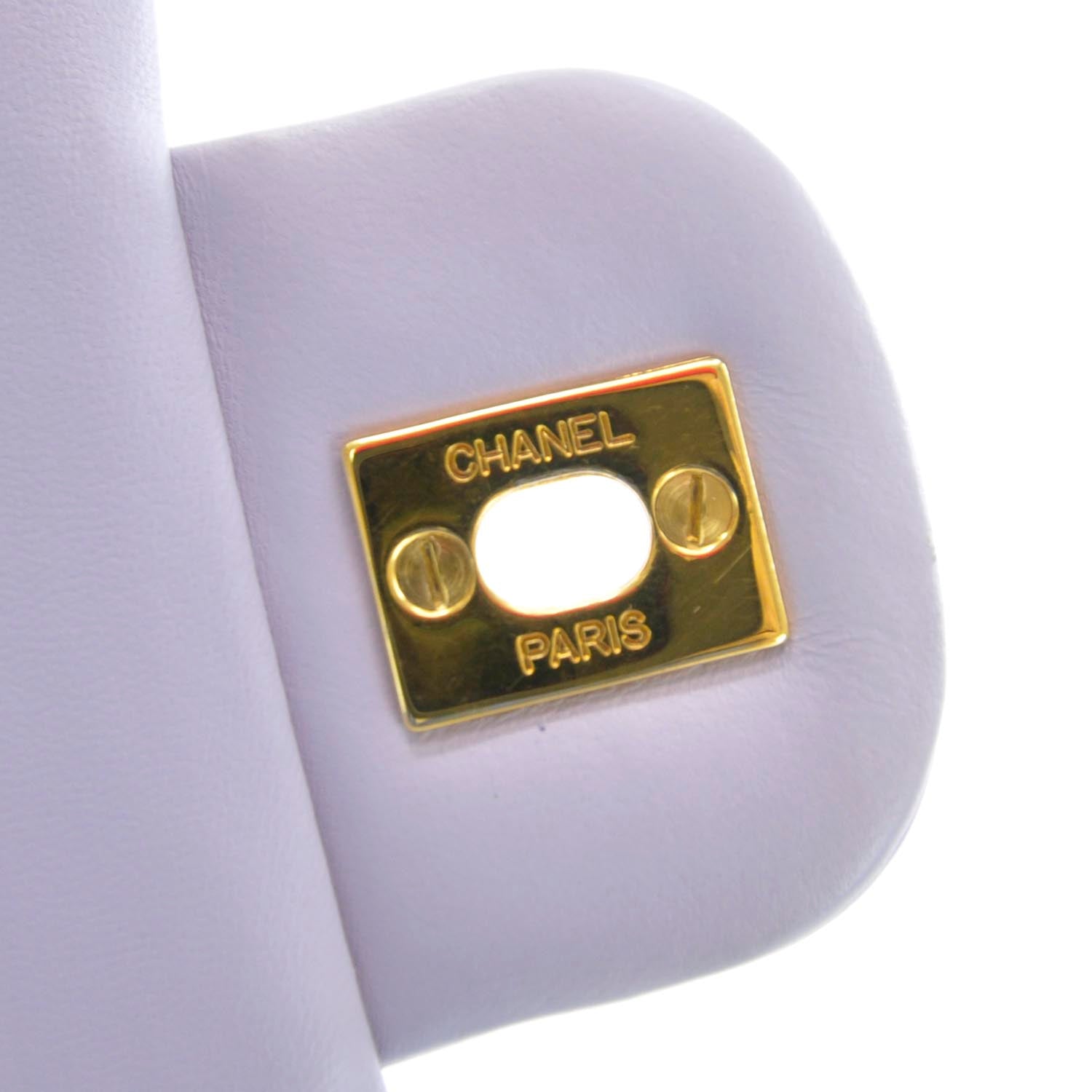 Chanel Lambskin Quilted Small Double Flap Lilac 11 of 11