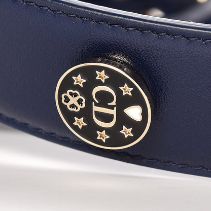 Christian Dior Lambskin Cannage Small Lucky Badges My Lady Dior Navy 10 of 10