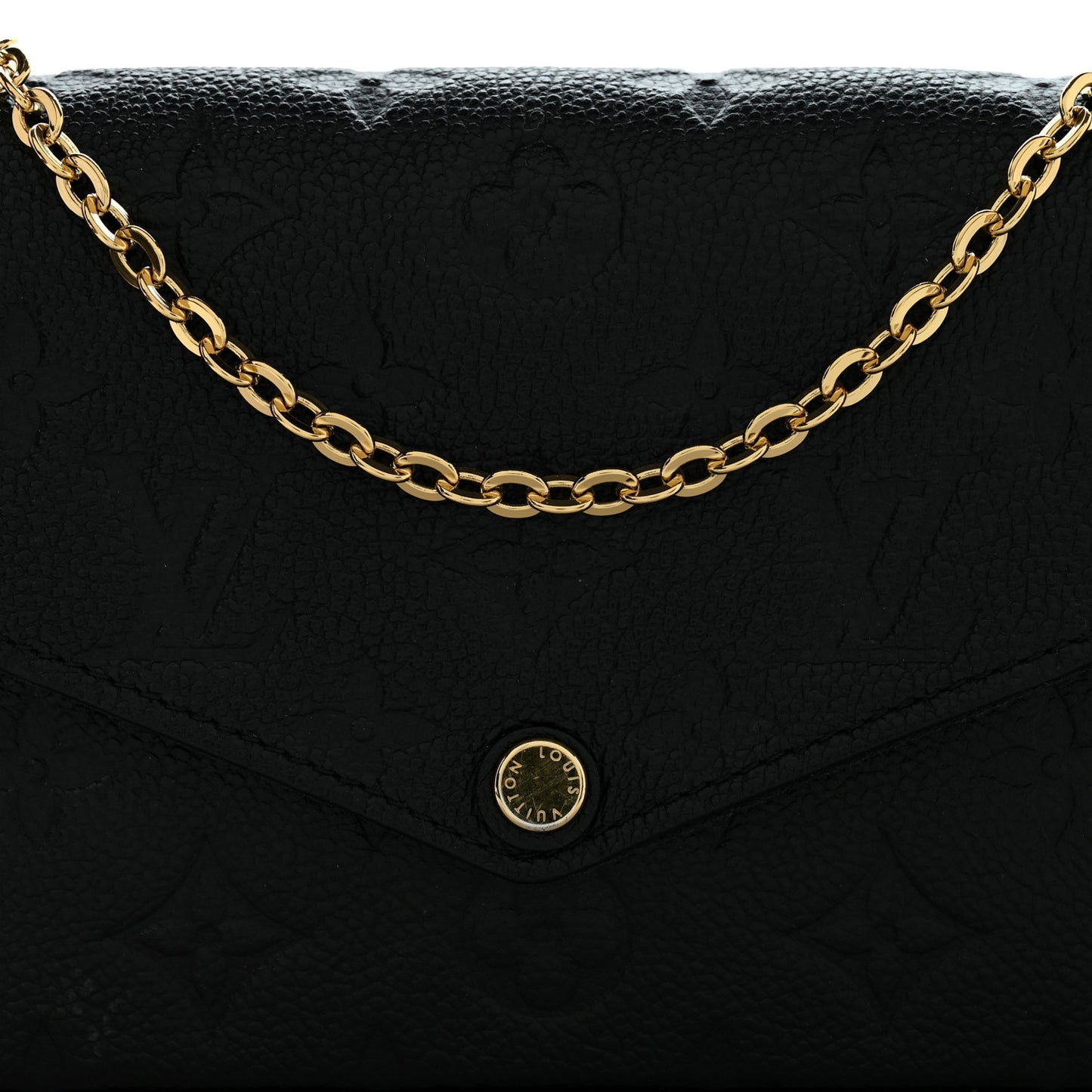 Empreinte Pochette Felicie Chain Wallet Black
