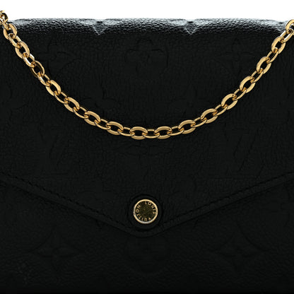 Louis Vuitton Empreinte Pochette Felicie Chain Wallet Black 12 of 12