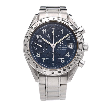 Omega Stainless Steel 39mm Speedmaster Chronograph Automatic Watch Blue 3513.82.00 1 of 5