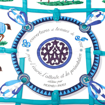 Hermes Silk Couvertures Et Tenues de Jour Scarf 140 4 of 7