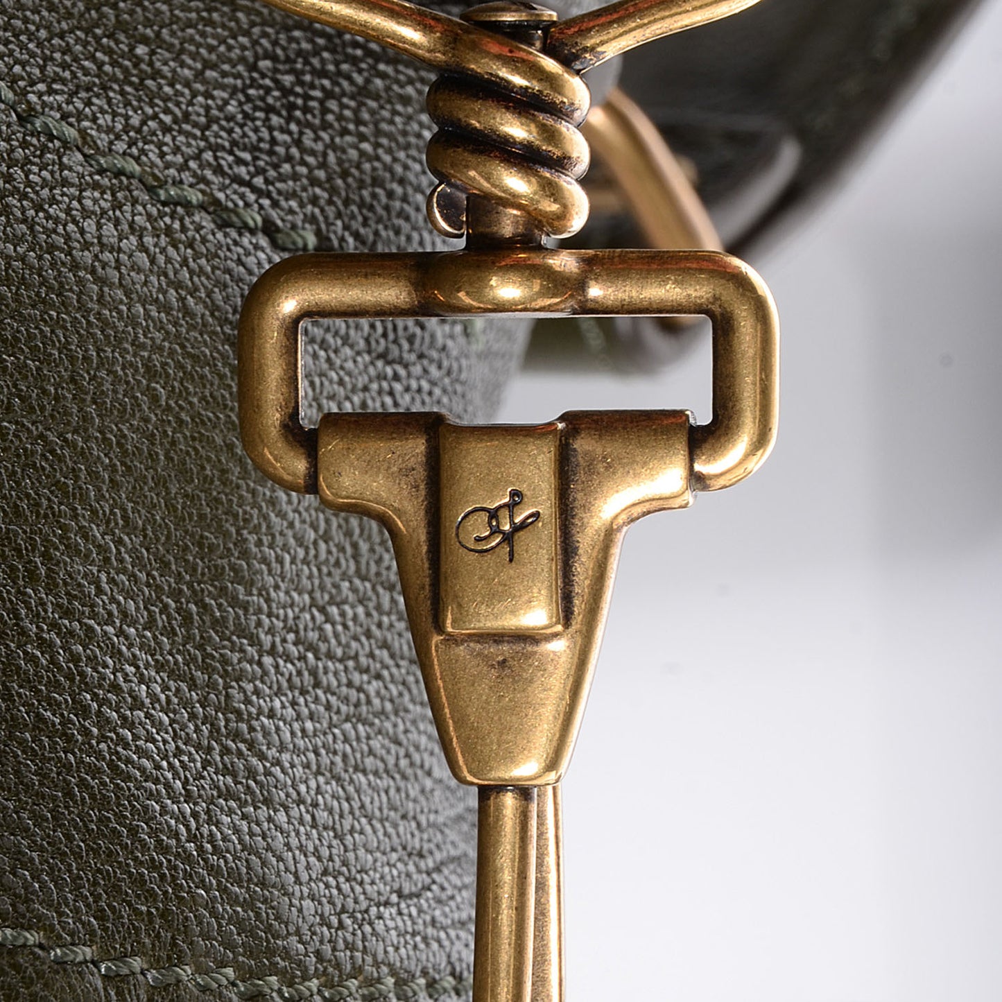 Lambskin PS1 Extra Large Satchel Military