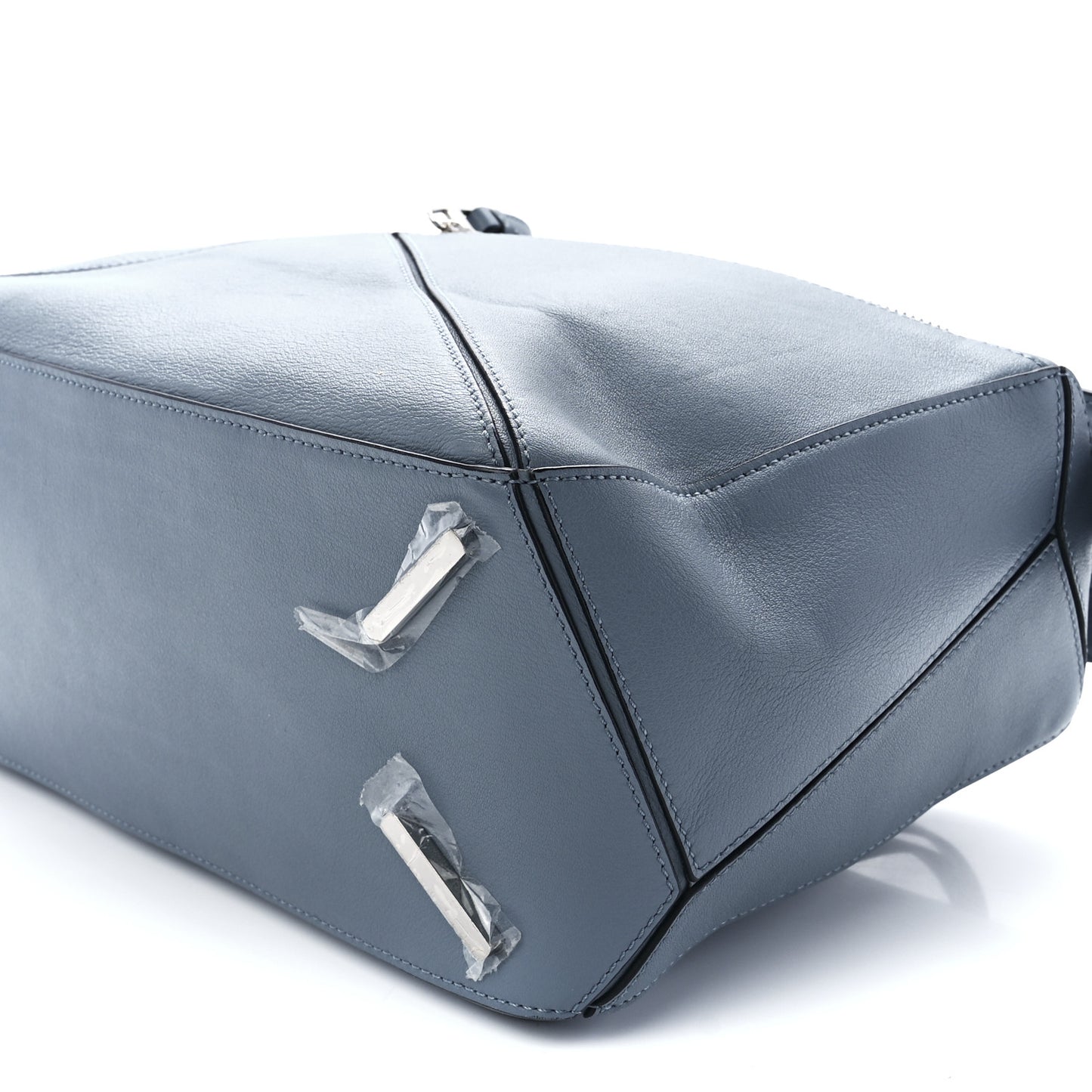 Calfskin Medium Puzzle Bag Stone Blue