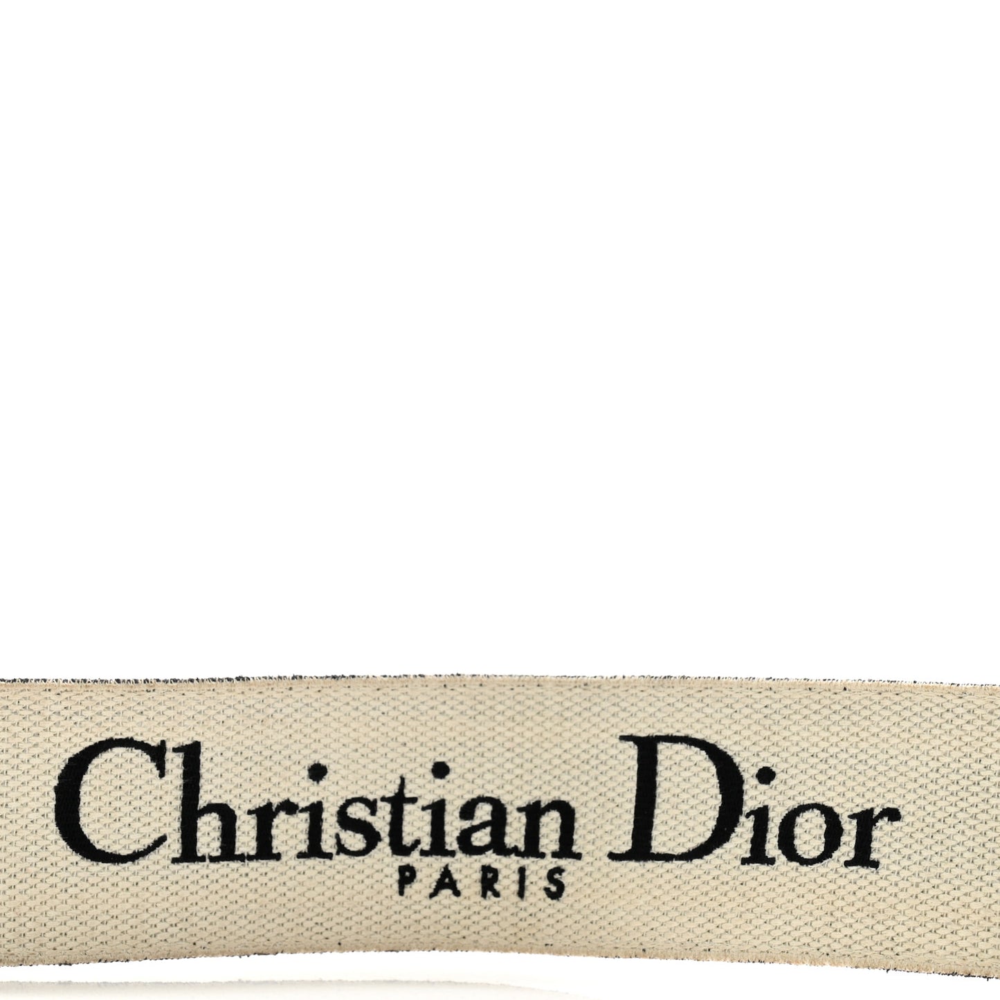 Canvas Embroidered Shoulder Strap Black White