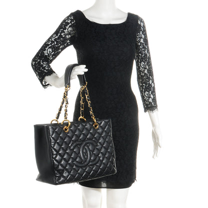 Chanel Caviar Grand Shopping Tote GST Black 2 of 7