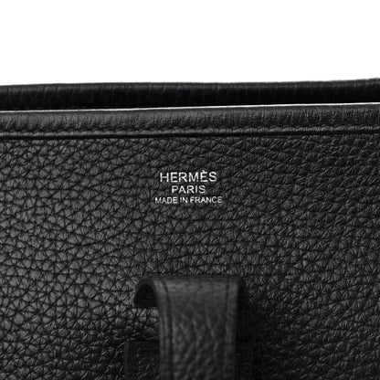 Hermes Taurillon Clemence Evelyne III PM Black 6 of 10