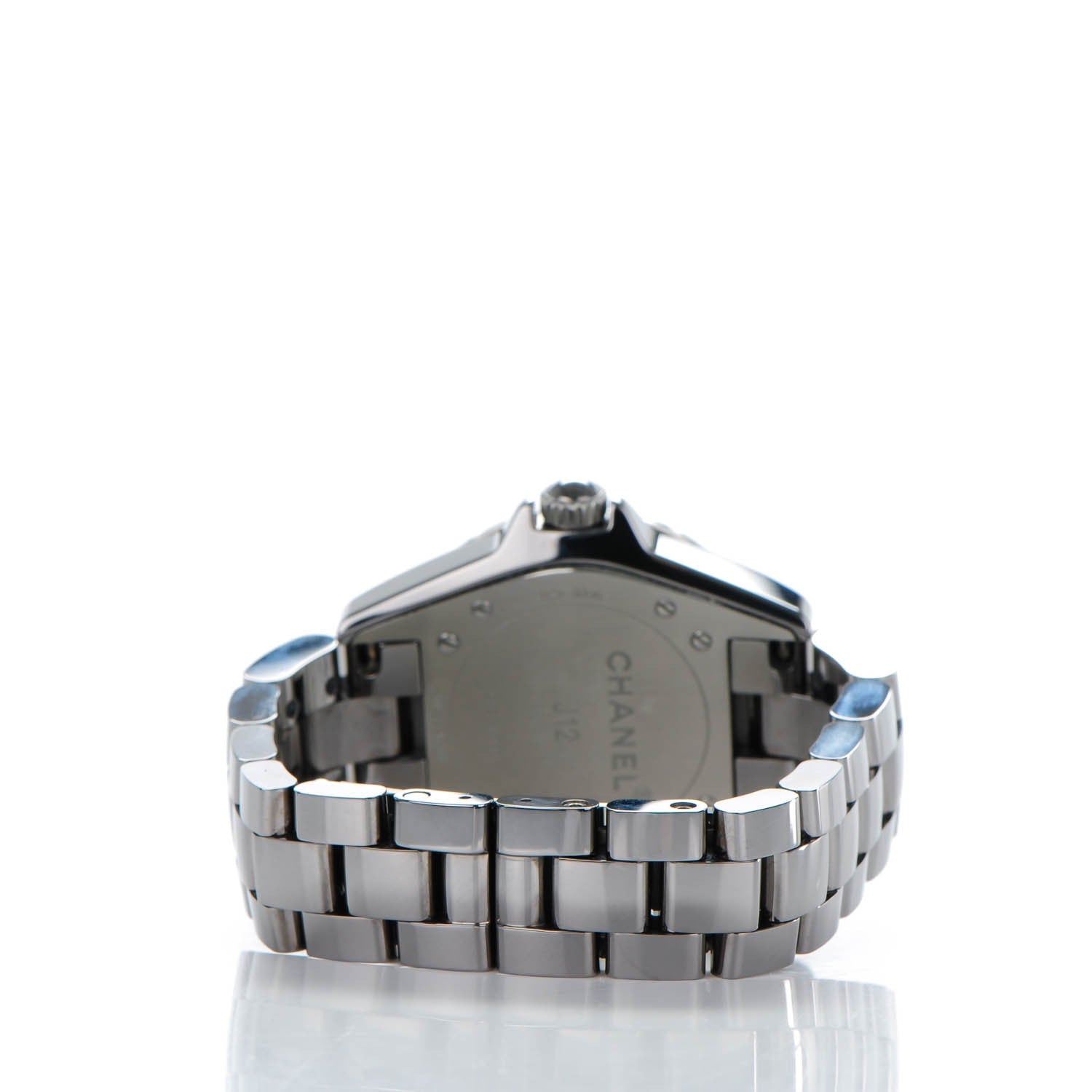 Chanel Titanium Ceramic Diamond Bezel 33mm J12 Quartz Watch 6 of 8