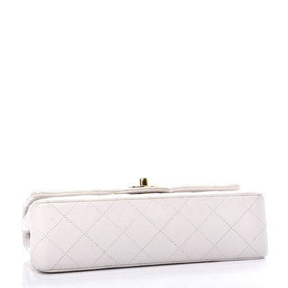 Chanel Lambskin Quilted Small Double Flap White 4 of 12