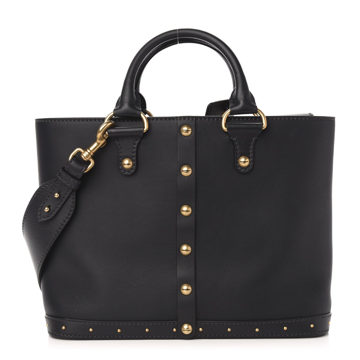 Smooth Calfskin Studded DiorAvenue Bag Navy