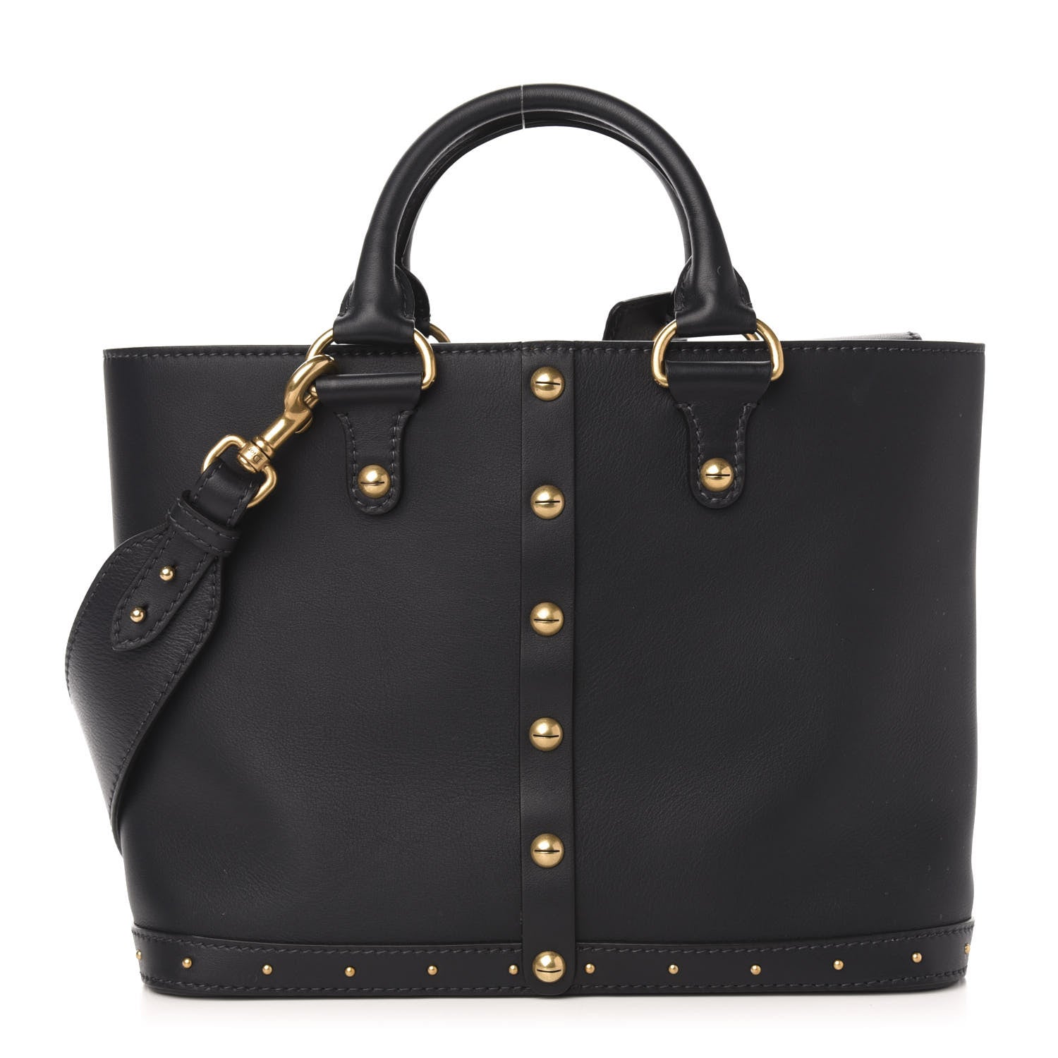 Christian Dior Smooth Calfskin Studded DiorAvenue Bag Navy 1 of 11