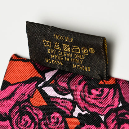 Louis Vuitton Silk Rock'n'Roses Bandeau Berry 5 of 5