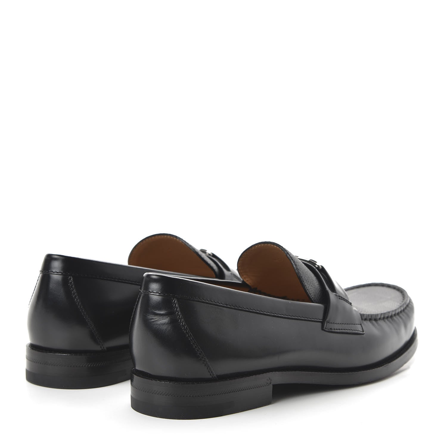 Louis Vuitton Glazed Calfskin Damier Graphite Major Loafer 7.5 Black 4 of 8