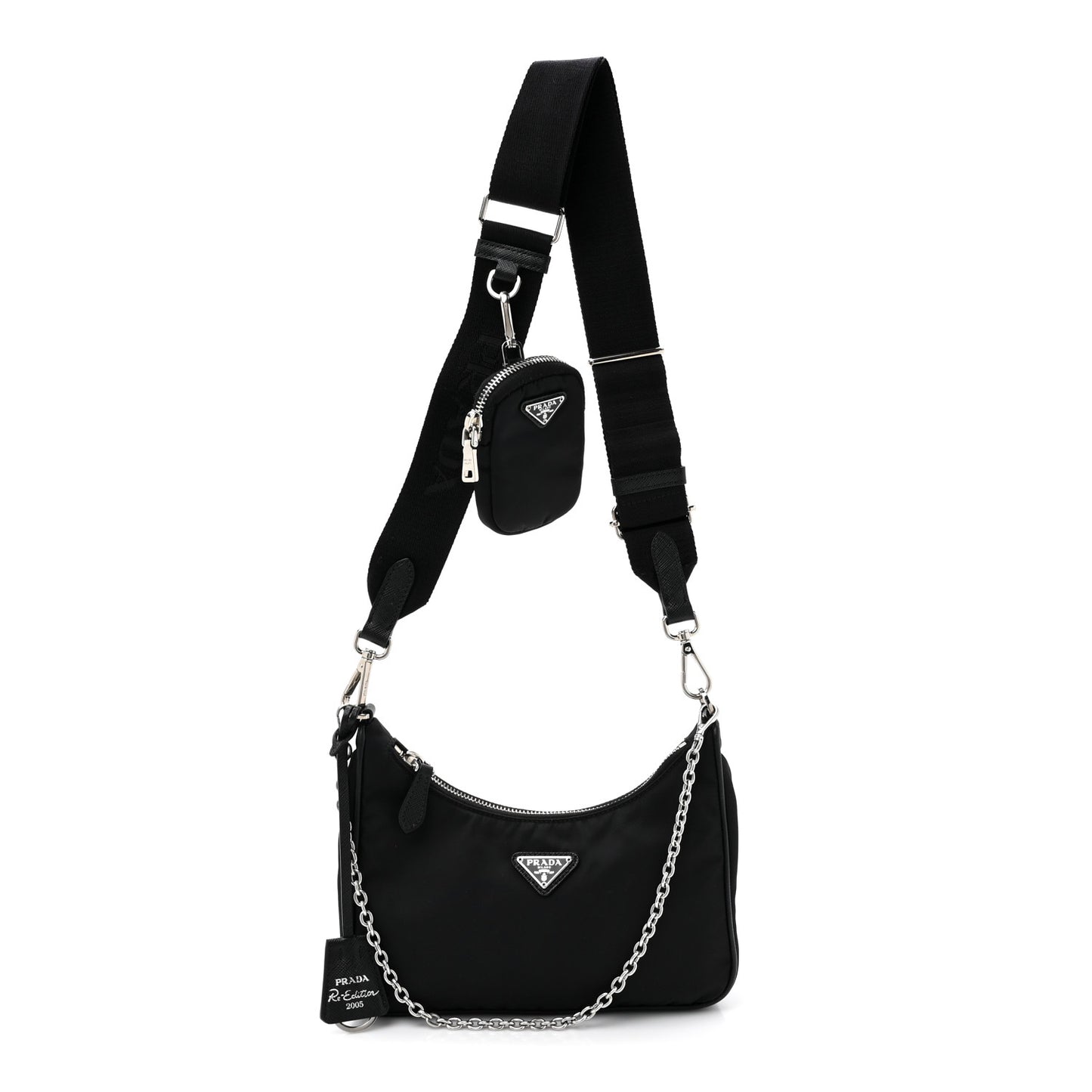 Nylon Re-Edition 2005 Shoulder Bag Black