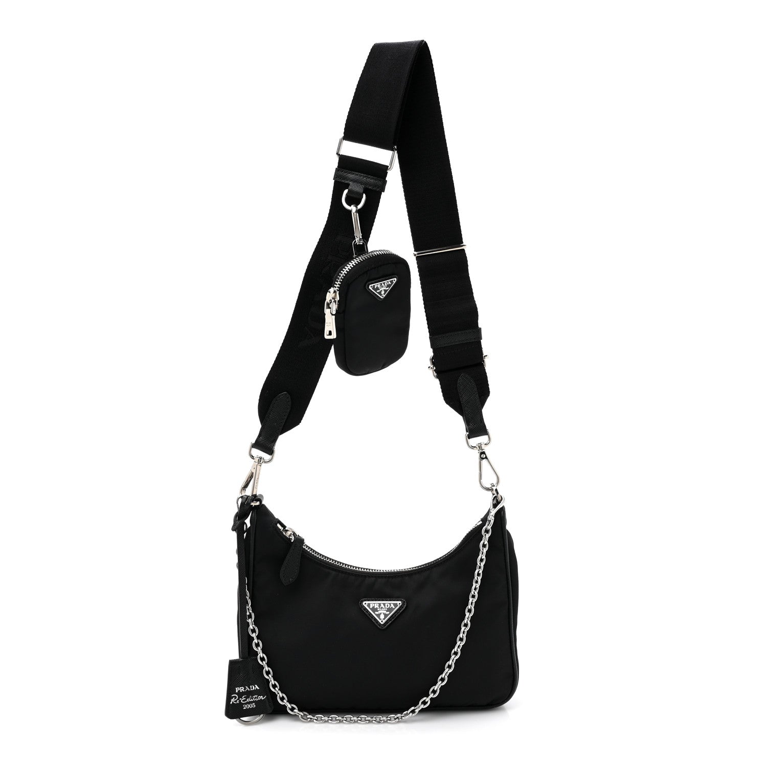 Prada Nylon Re-Edition 2005 Shoulder Bag Black 1 of 13