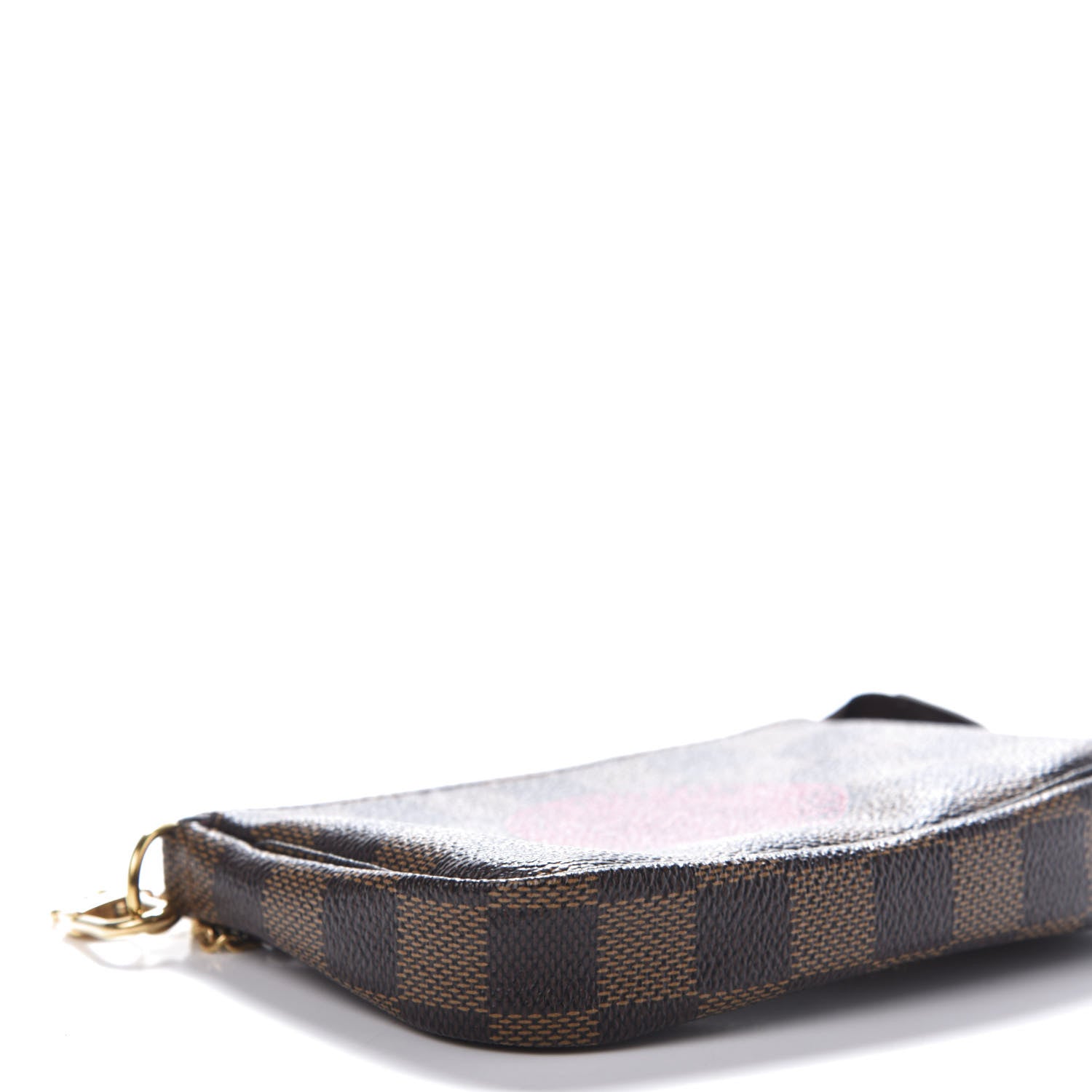 Louis Vuitton Damier Ebene Complice Trunks and Bags Mini Pochette Accessories Red 6 of 8