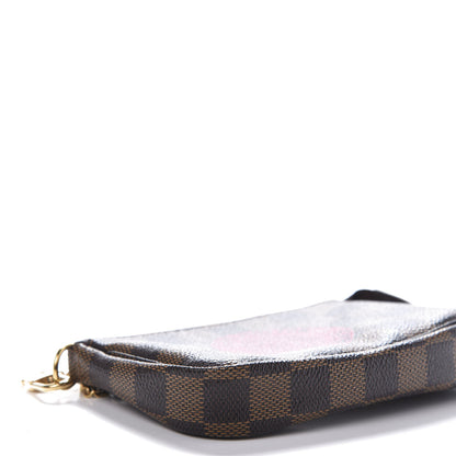 Louis Vuitton Damier Ebene Complice Trunks and Bags Mini Pochette Accessories Red 6 of 8