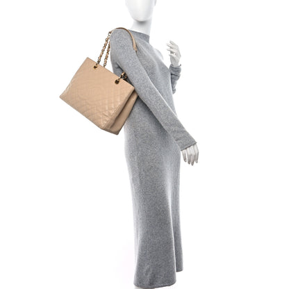 Chanel Caviar Quilted Grand Shopping Tote GST Beige Clair 2 of 13