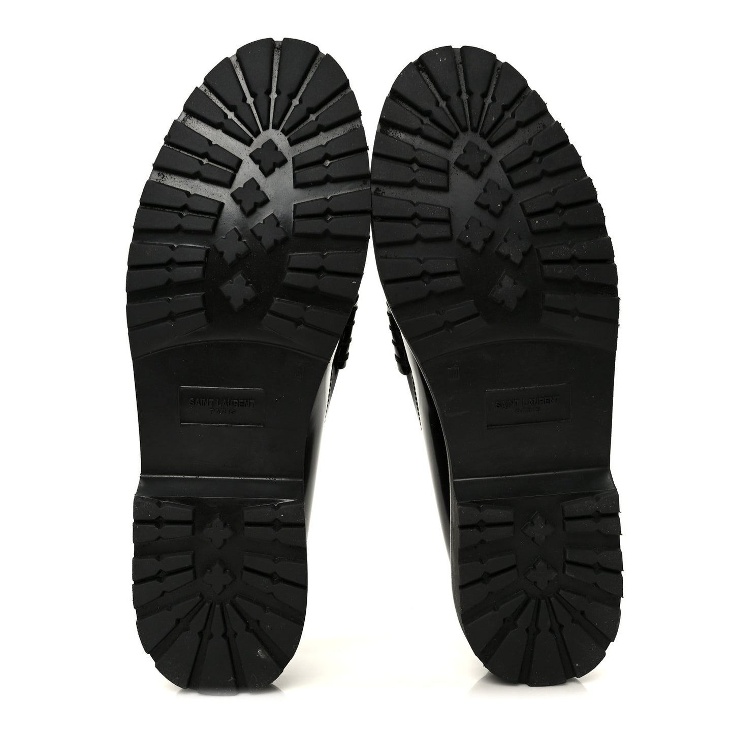 Glazed Calfskin Le Loafer 15 Penny Slippers 37 Black