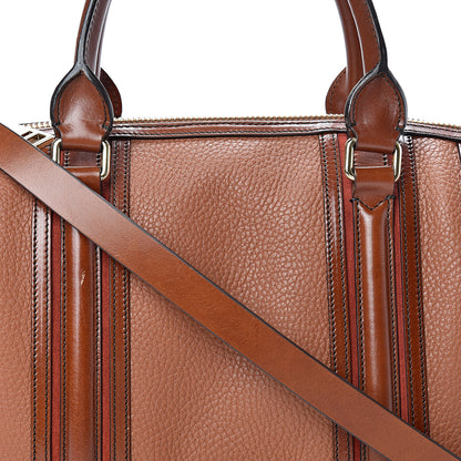 Burberry Grainy Calfskin Medium Alchester Bowling Bag Brown 8 of 15