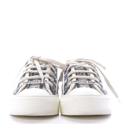 Christian Dior Canvas Oblique Walk'N'Dior Low Top Sneakers 35 Deep Blue 2 of 11