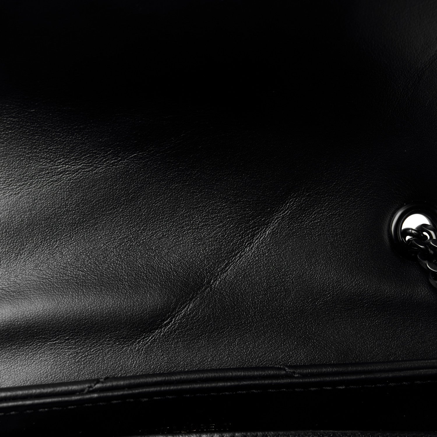 Saint Laurent Calfskin Y Quilted Monogram Monochrome Small Loulou Chain Satchel Black 12 of 12