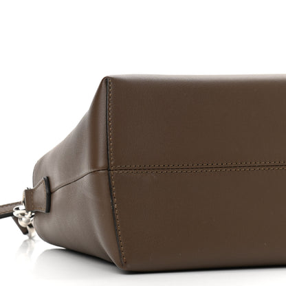 Fendi Vitello Dolce Bi-Color FF 1974 Embossed Medium By The Way Boston Bag Maya Black 9 of 13
