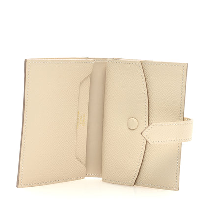 Hermes Epsom Mini Bearn Wallet Craie 5 of 6