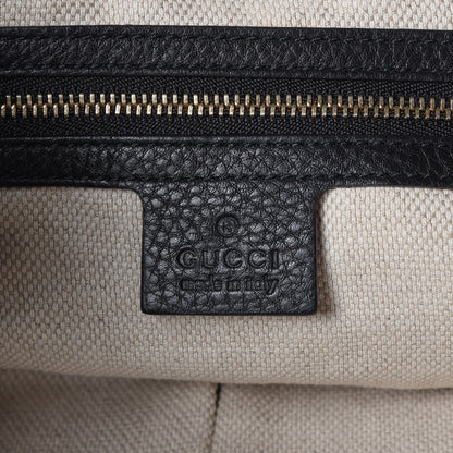 Gucci Pebbled Calfskin Medium Soho Chain Shoulder Bag Black 6 of 11