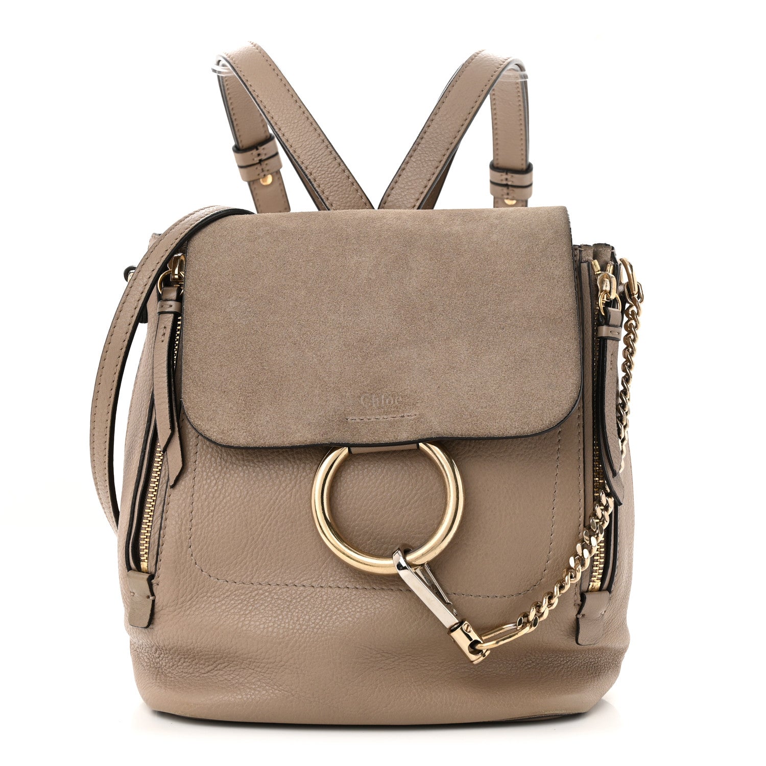 Chloe Suede Calfskin Medium Faye Backpack Motty Grey 1 of 13
