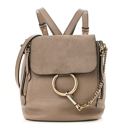 Chloe Suede Calfskin Medium Faye Backpack Motty Grey 1 of 13