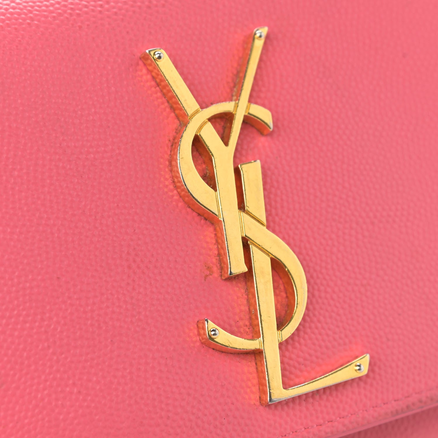 Saint Laurent Grain De Poudre Small Monogram Kate Satchel Rose Clair 12 of 17