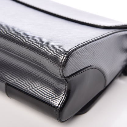 Louis Vuitton Epi Patent Twist Shoulder Bag MM Anthracite Nacre 13 of 16