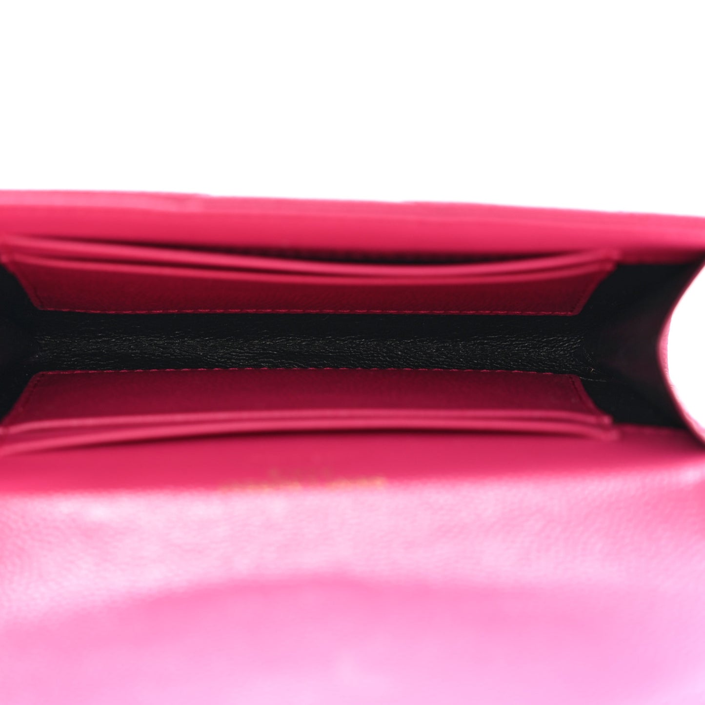 Grain De Poudre Matelasse Chevron Small Monogram Envelope Wallet Bubblegum