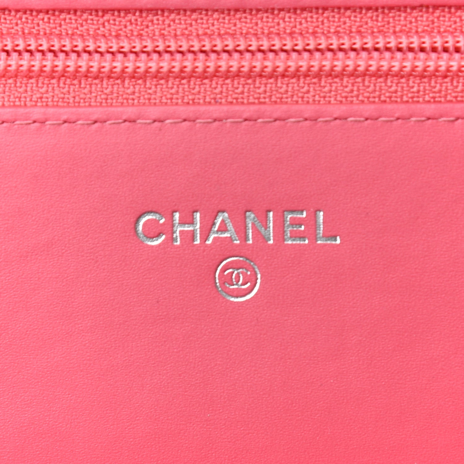 Chanel Caviar Timeless CC Wallet On Chain WOC Pink 5 of 11