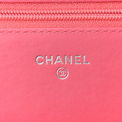 Chanel Caviar Timeless CC Wallet On Chain WOC Pink 5 of 11